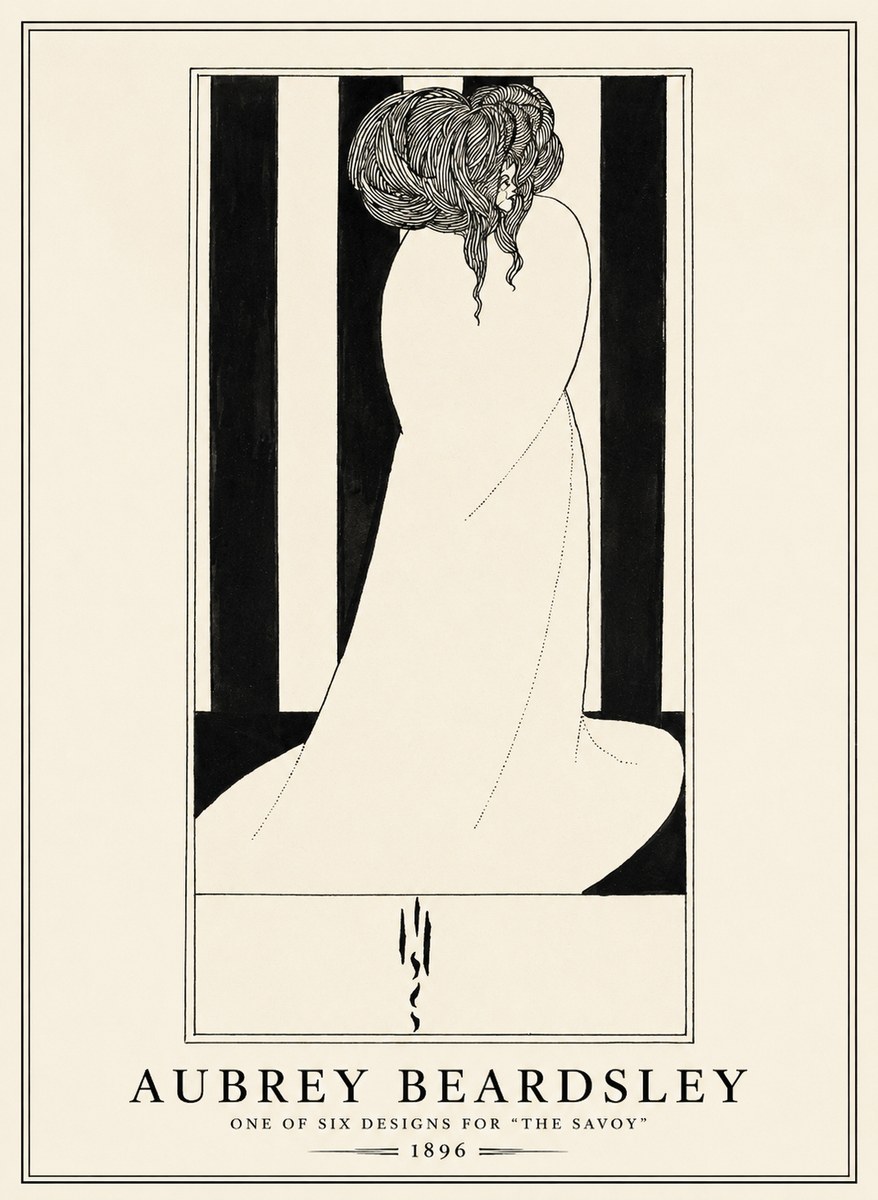 Aubrey Beardsley One of Six Designs for 'the Savoy' No1 - Poszter