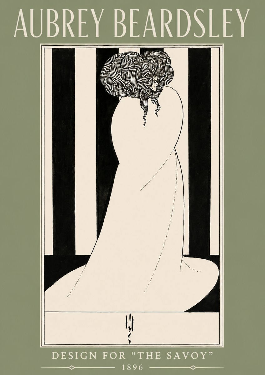 Aubrey Beardsley One of Six Designs for 'the Savoy' No4 - Poszter