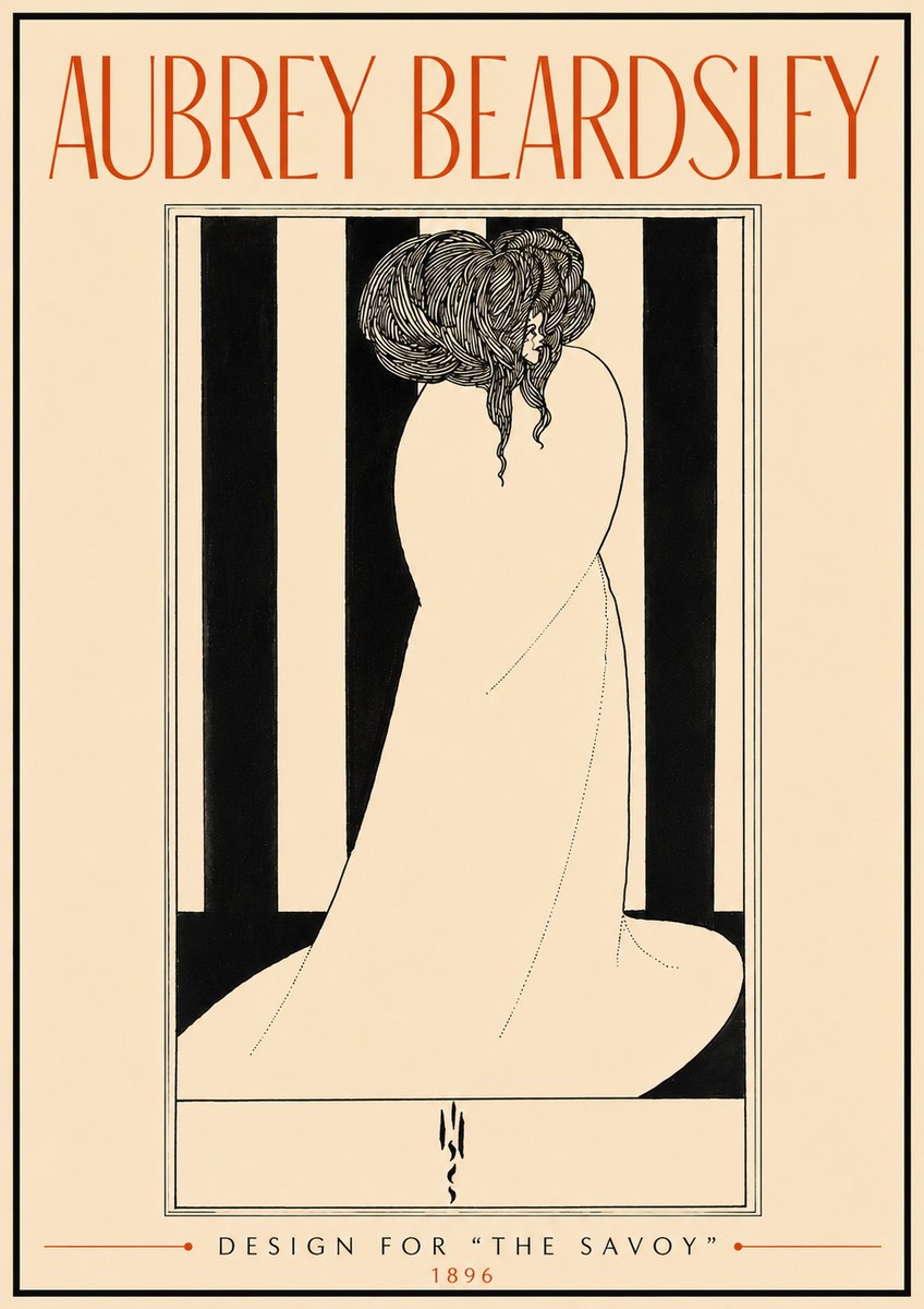 Aubrey Beardsley One of Six Designs for 'the Savoy' No5 - Poszter