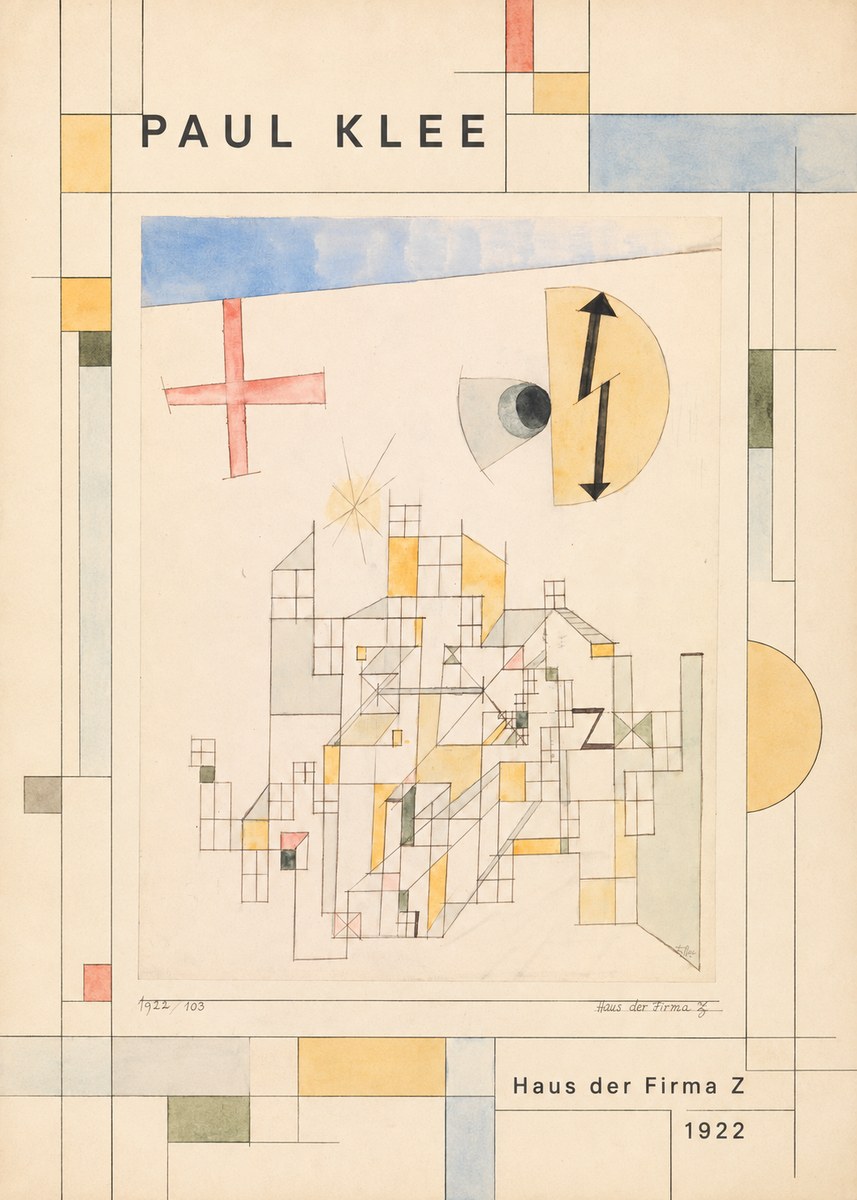 Paul Klee Haus Der Firma Z No2 - Poszter