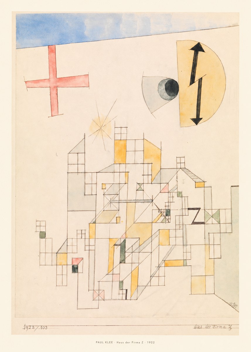 Paul Klee Haus Der Firma Z No6 - Poszter