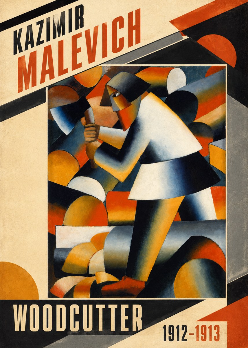 Kazimir Malevich Woodcutter No3 - Poszter