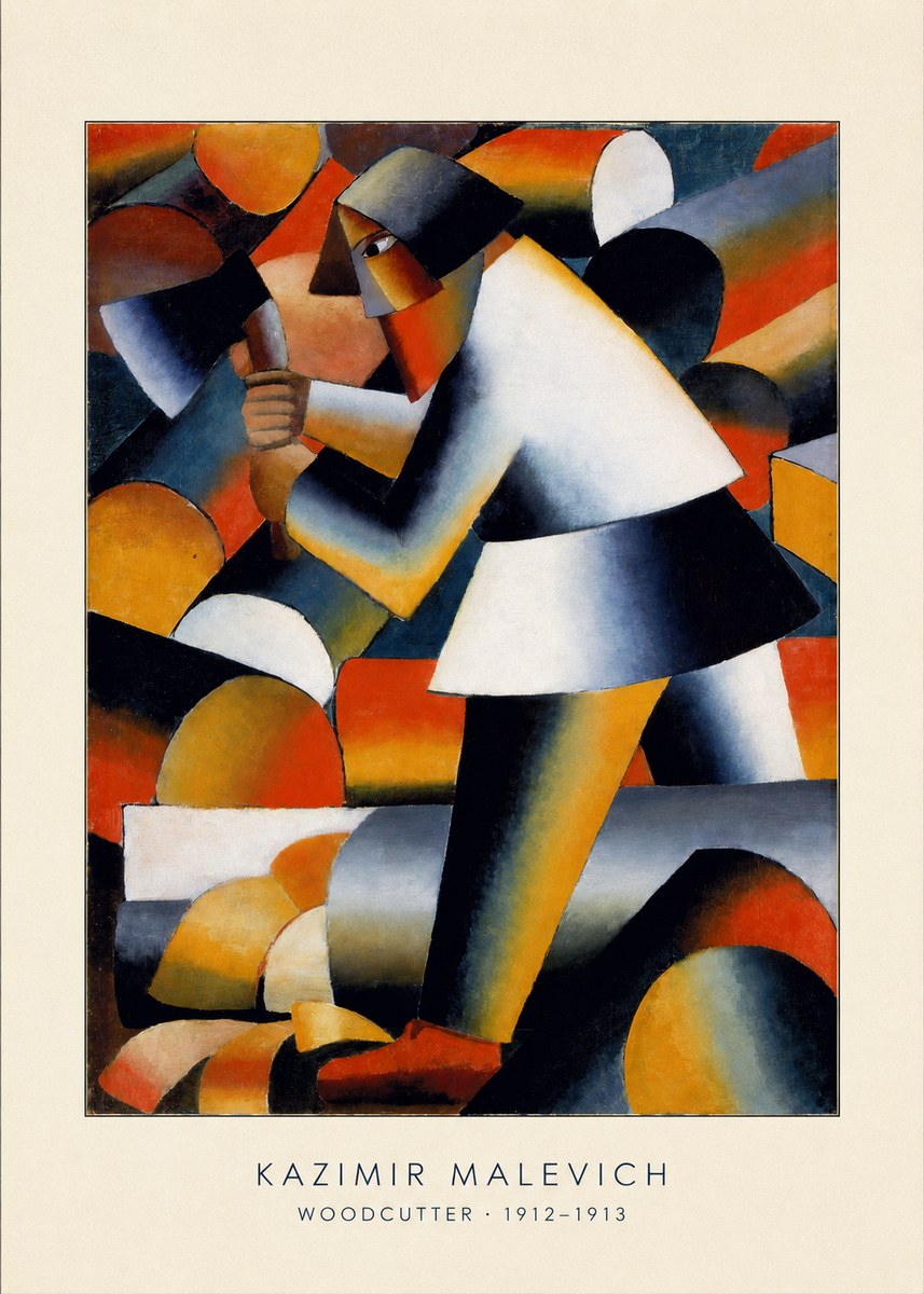 Kazimir Malevich Woodcutter No4 - Poszter