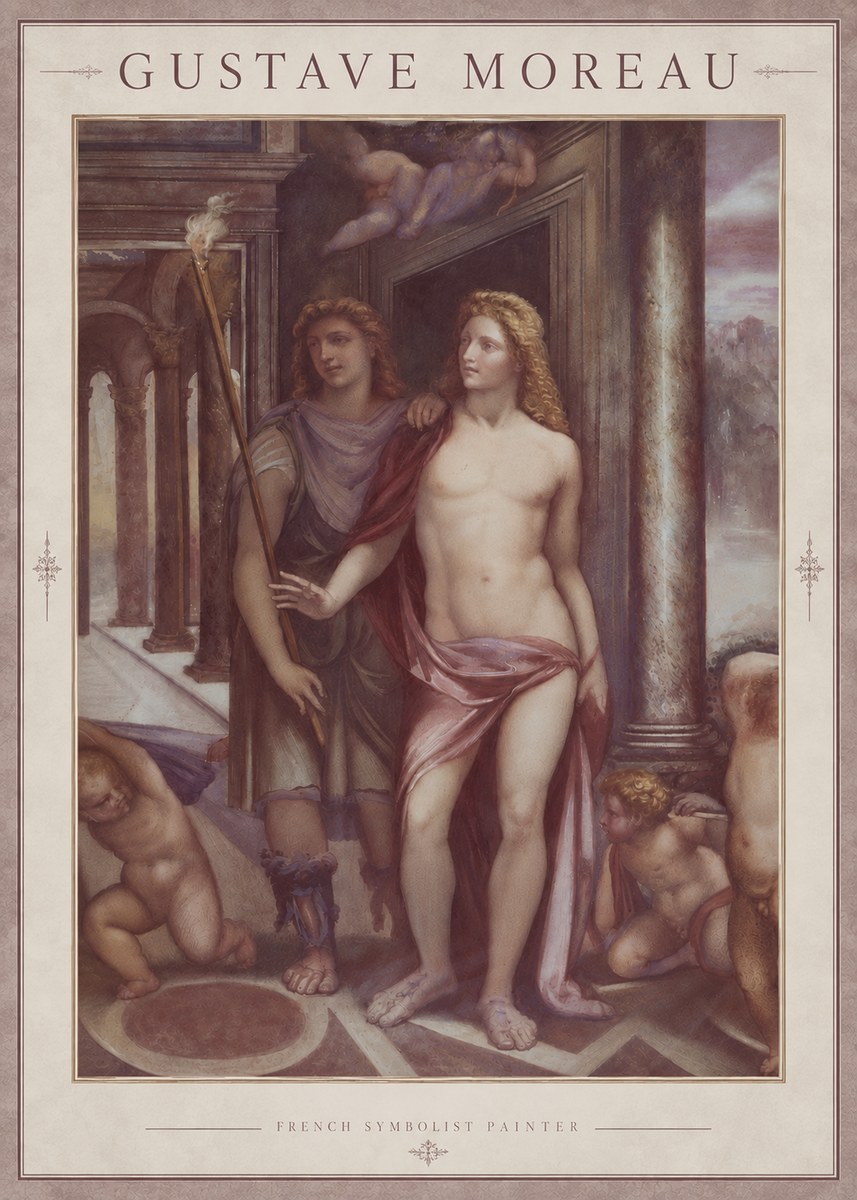Gustave Moreau Youth No4 - Poszter