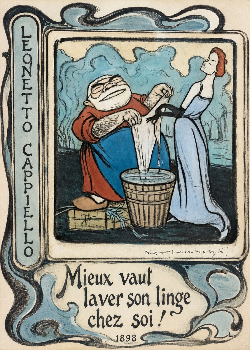 Leonetto Cappiello Mieux Vaut Laver Son Linge Chez Soi! No2 - Poszter