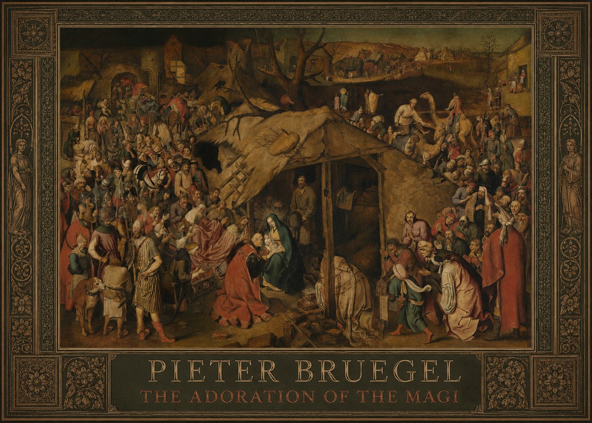 Pieter Bruegel The Adoration of the Magi No1 - Poszter