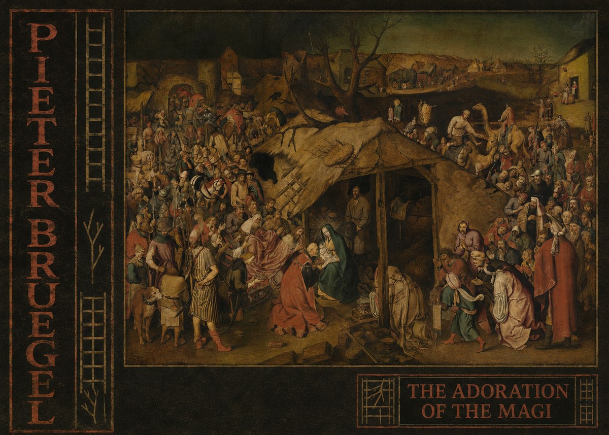 Pieter Bruegel The Adoration of the Magi No3 - Poszter