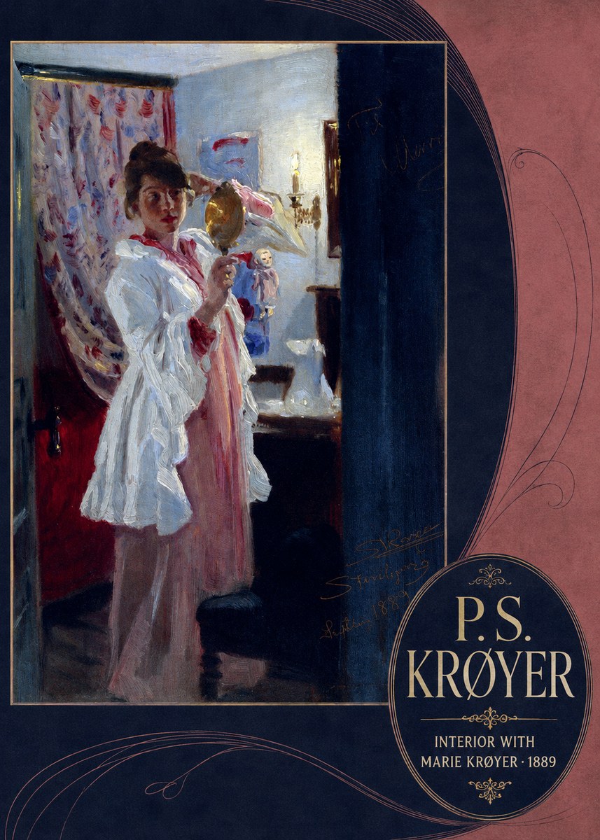 P.S. Krøyer Interior with Marie Krøyer No6 - Poszter