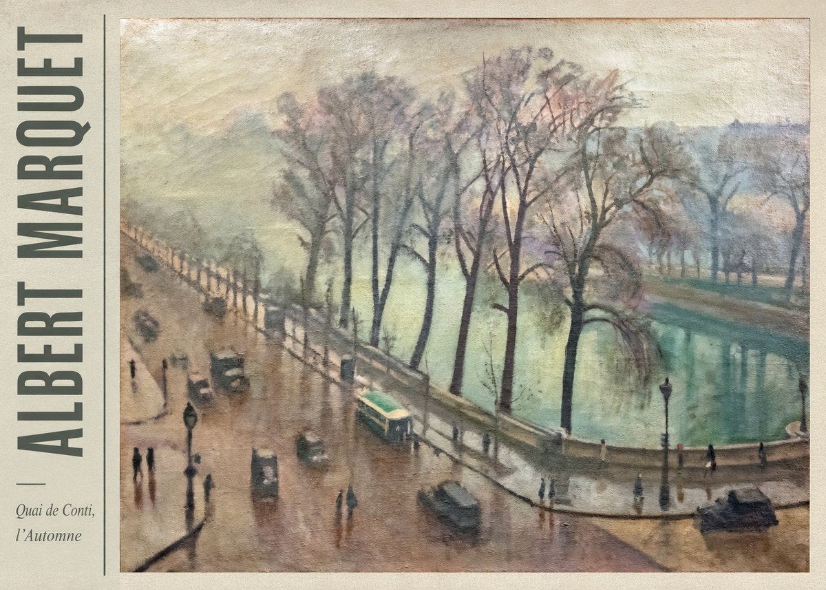 Albert Marquet Quai De Conti, L'automne No2 - Poszter