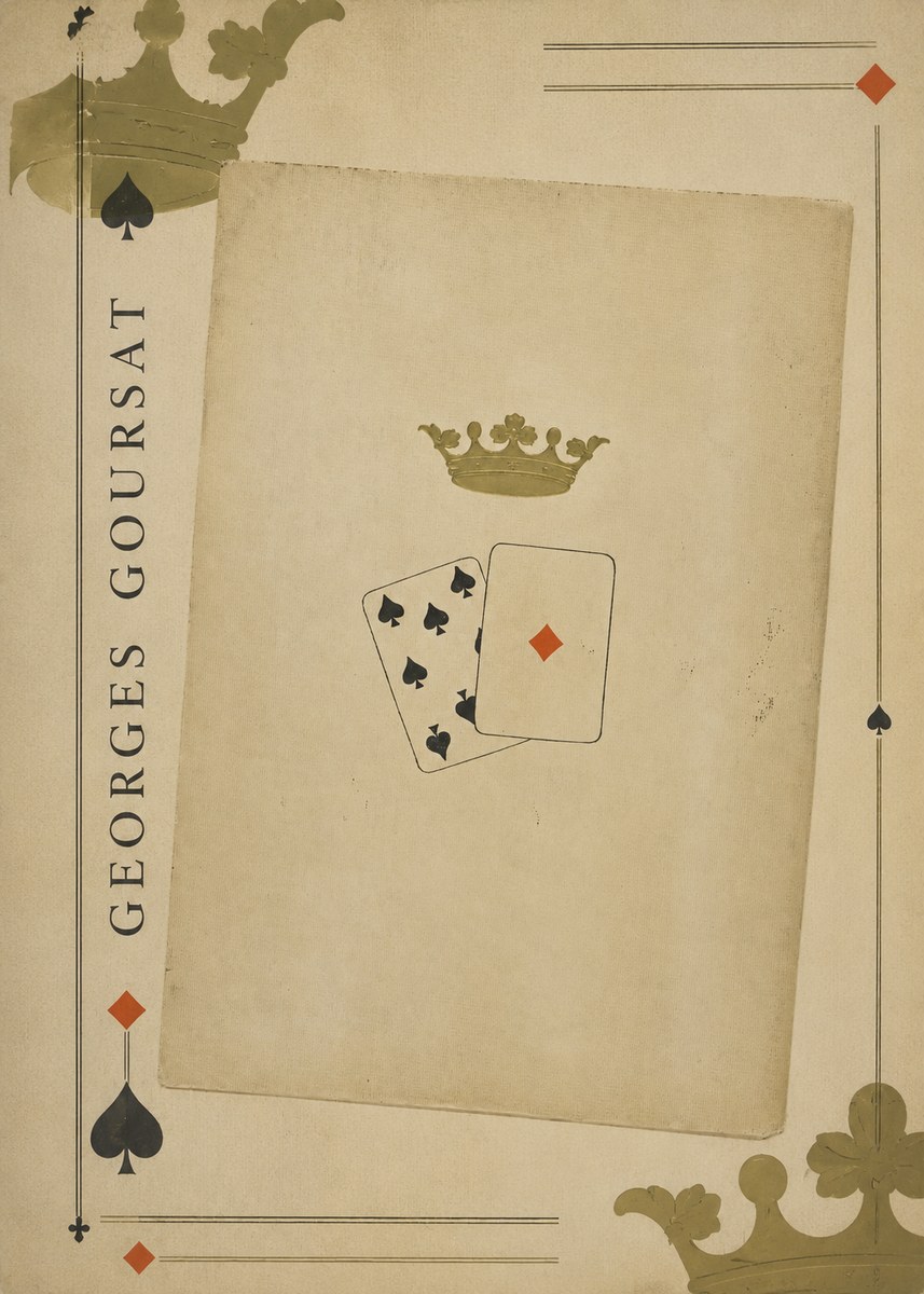 Georges Goursat Crown and Playing Cards No2 - Poszter