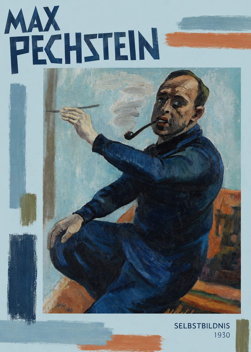 Max Pechstein Selbstbildnis No3 - Poszter