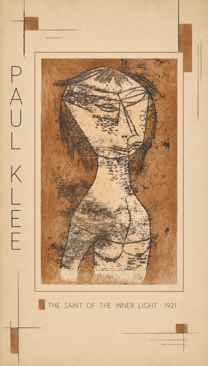 Paul Klee The Saint of the Inner Light No3 - Poszter