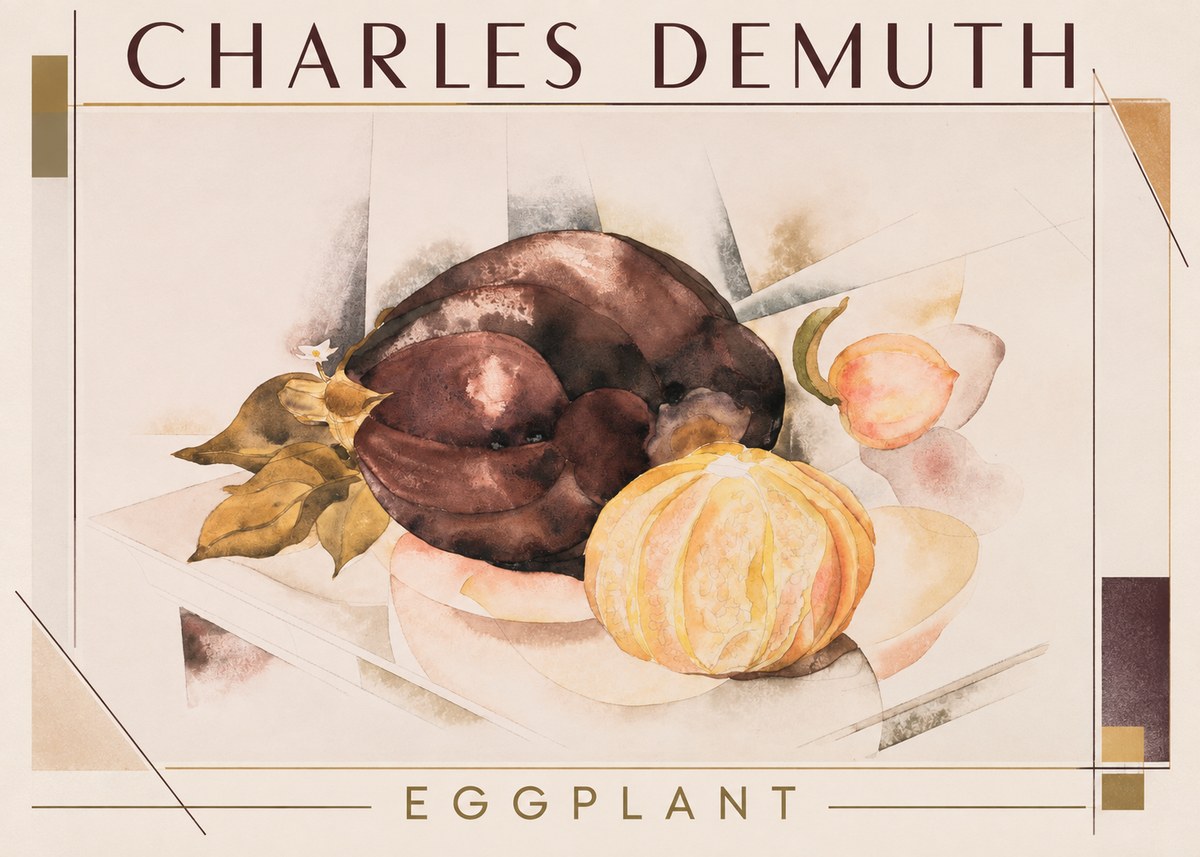Charles Demuth Eggplant No1 - Poszter
