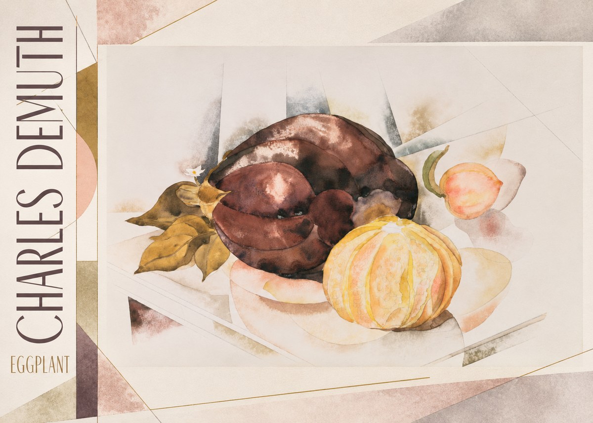Charles Demuth Eggplant No2 - Poszter