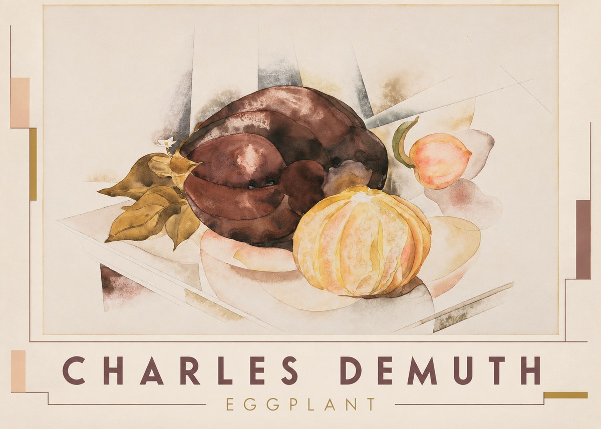 Charles Demuth Eggplant No3 - Poszter