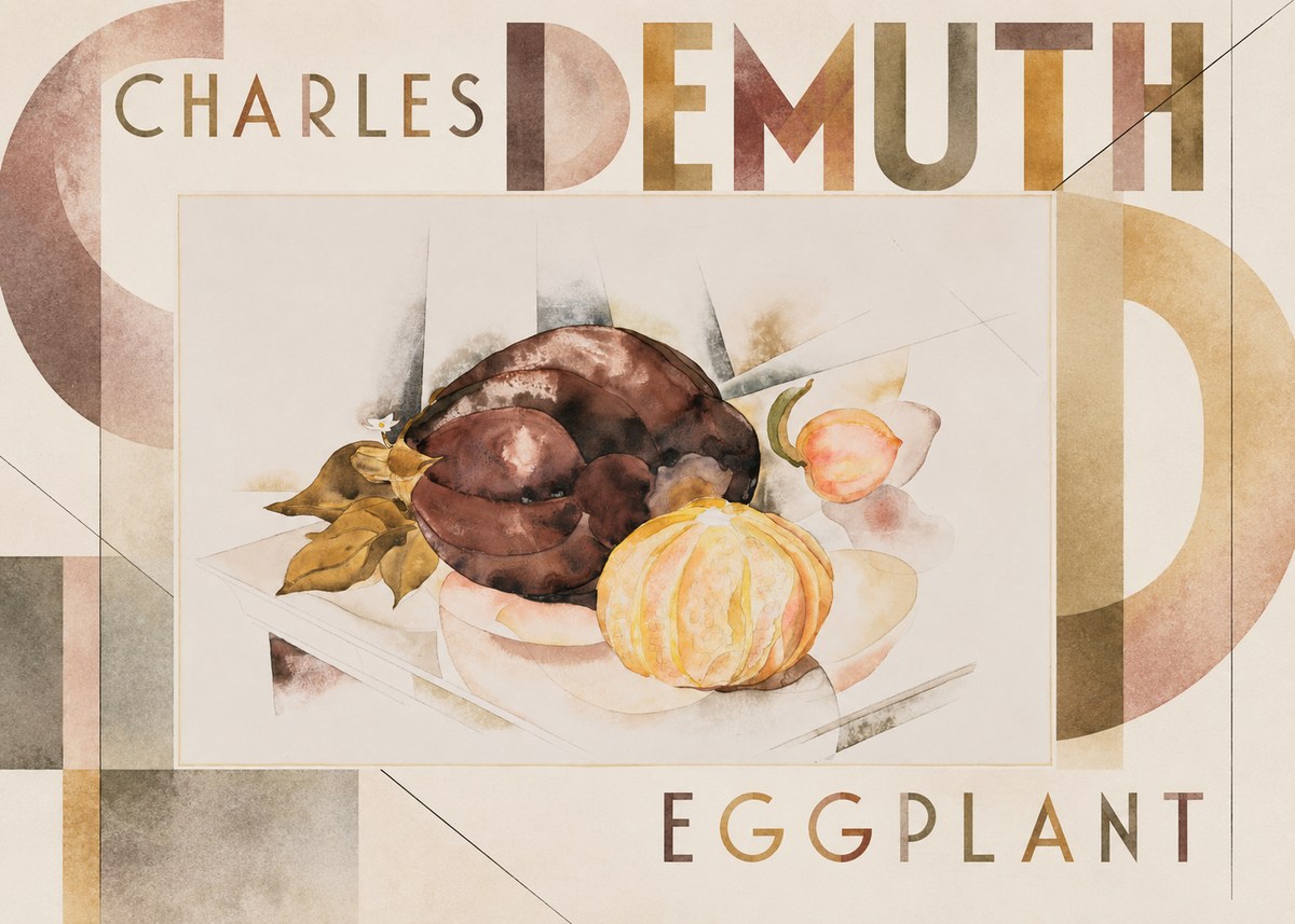 Charles Demuth Eggplant No5 - Poszter