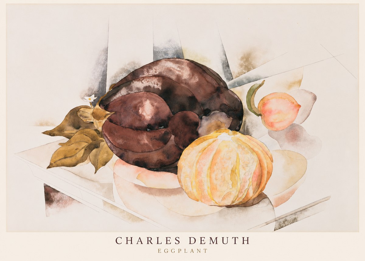 Charles Demuth Eggplant No6 - Poszter