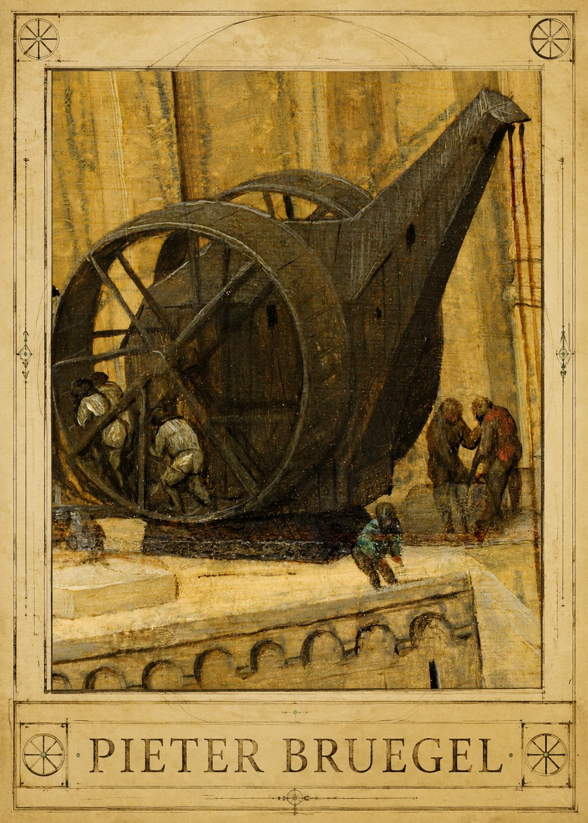 Pieter Bruegel The Crane No1 - Poszter