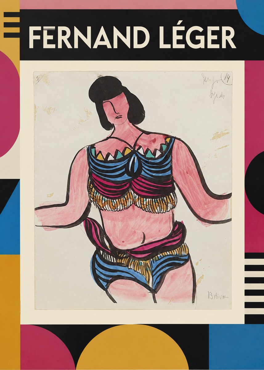 Fernand Léger Bolivian No1 - Poszter