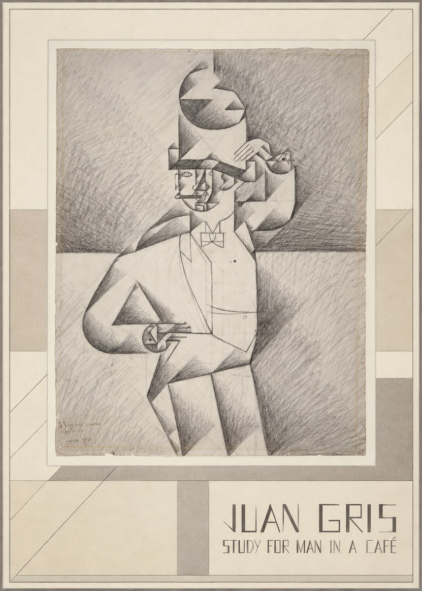 Juan Gris Study for Man in a Café No3 - Poszter