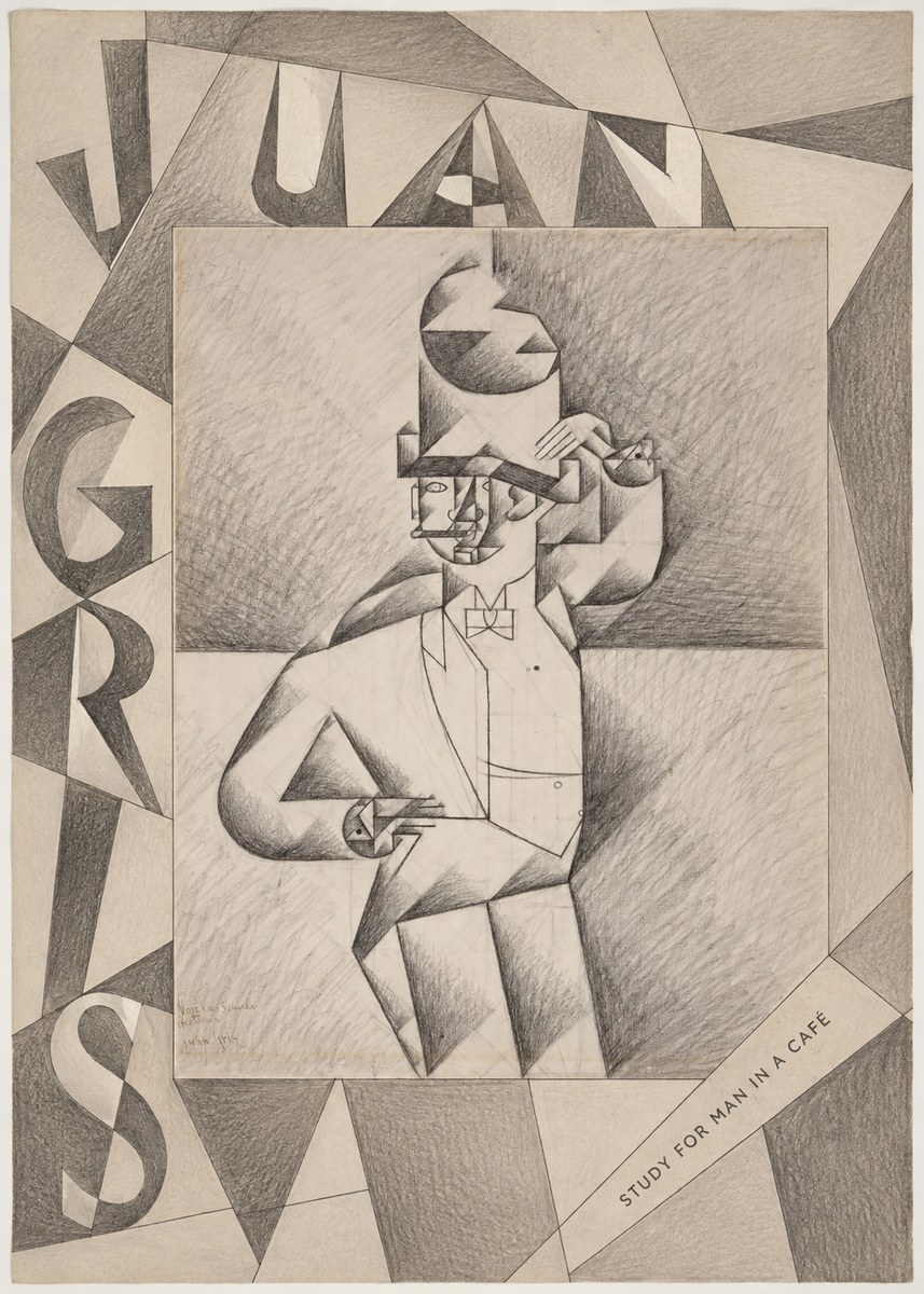 Juan Gris Study for Man in a Café No5 - Poszter