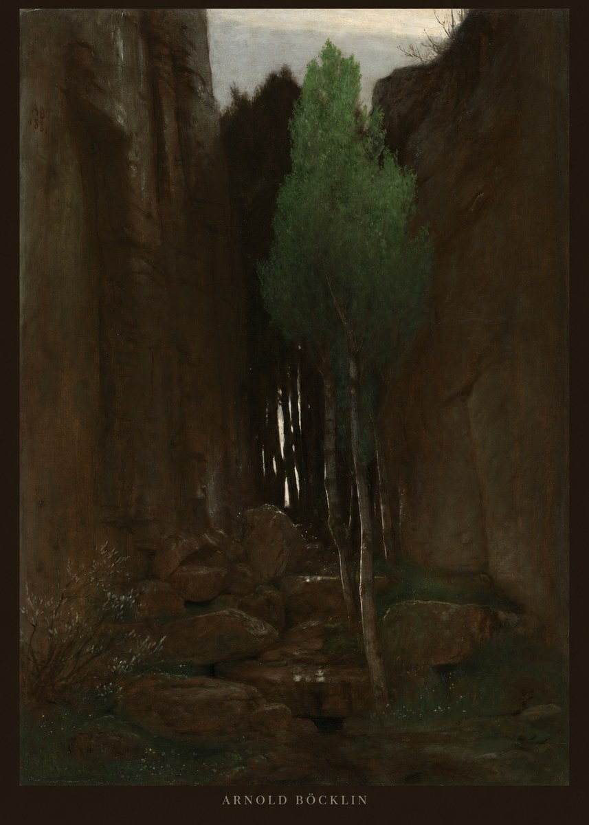 Arnold Böcklin Sacred Grove II No2 - Poszter