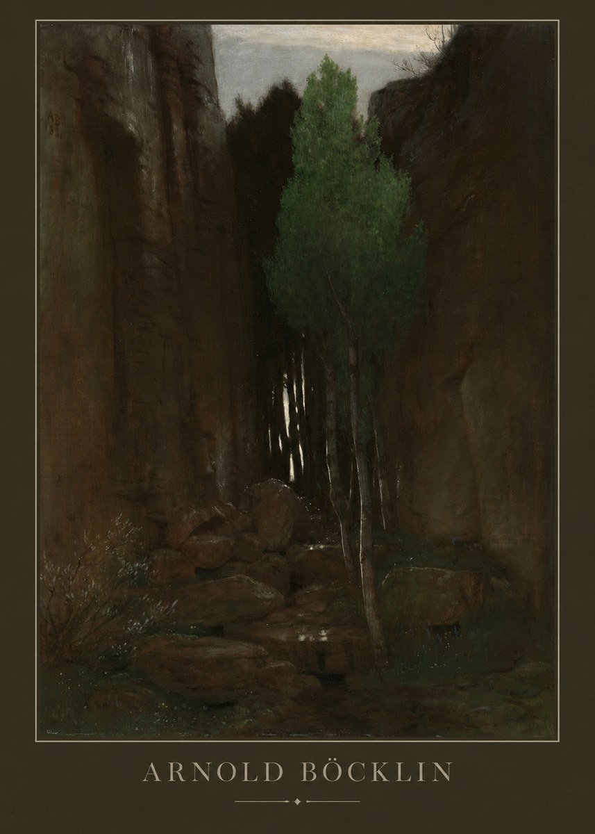 Arnold Böcklin Sacred Grove II No3 - Poszter