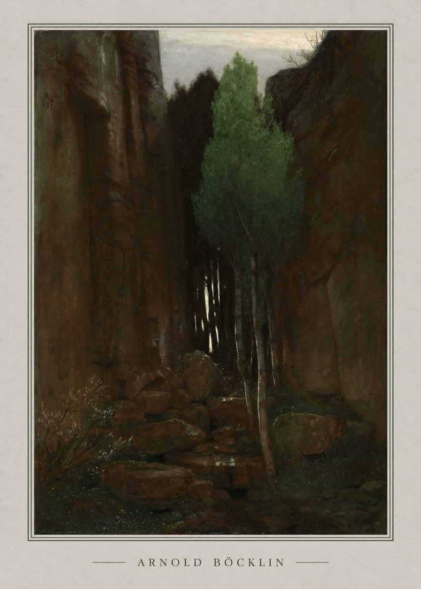 Arnold Böcklin Sacred Grove II No4 - Poszter