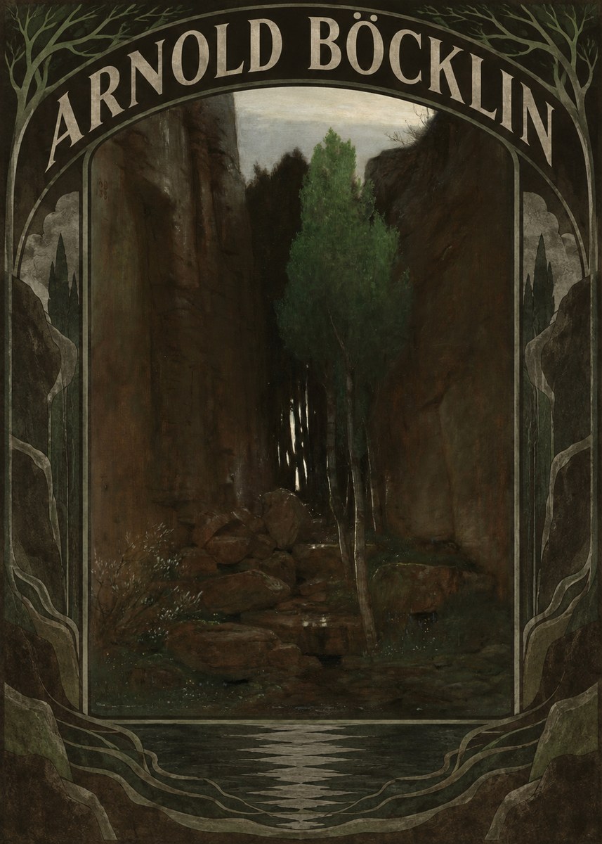 Arnold Böcklin Sacred Grove II No6 - Poszter