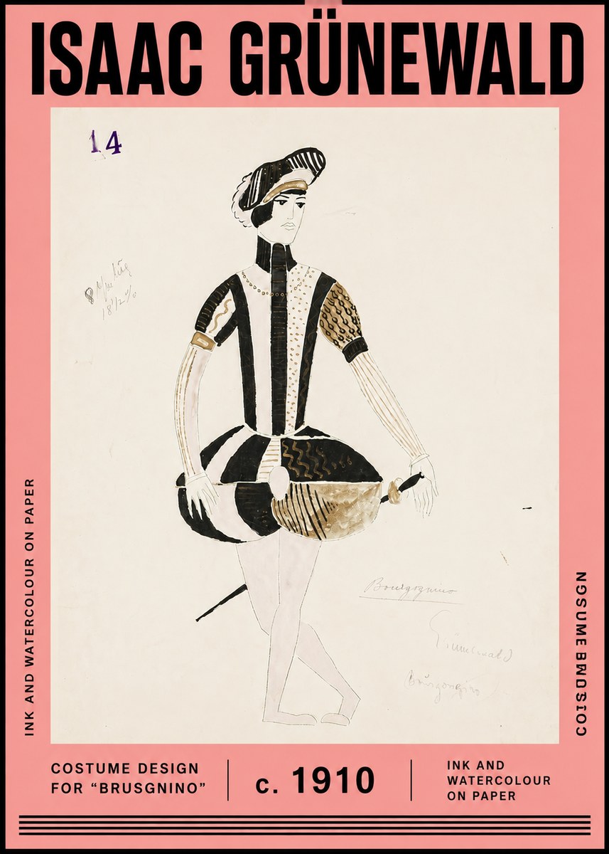 Isaac Grünewald Costume Design IX No6 - Poszter