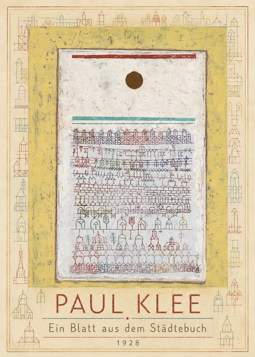 Paul Klee Ein Blatt Aus Dem Städtebuch No1 - Poszter