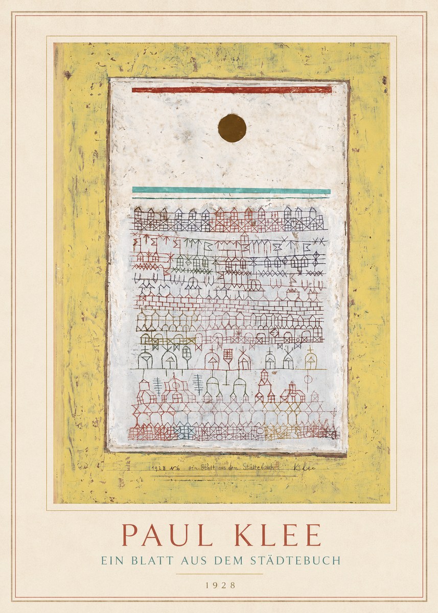 Paul Klee Ein Blatt Aus Dem Städtebuch No5 - Poszter