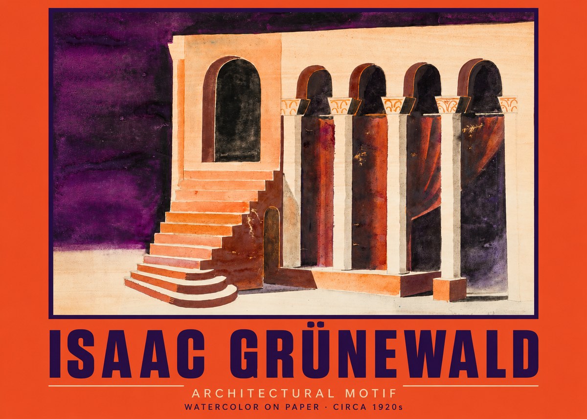 Isaac Grünewald Architectural Motif I No2 - Poszter