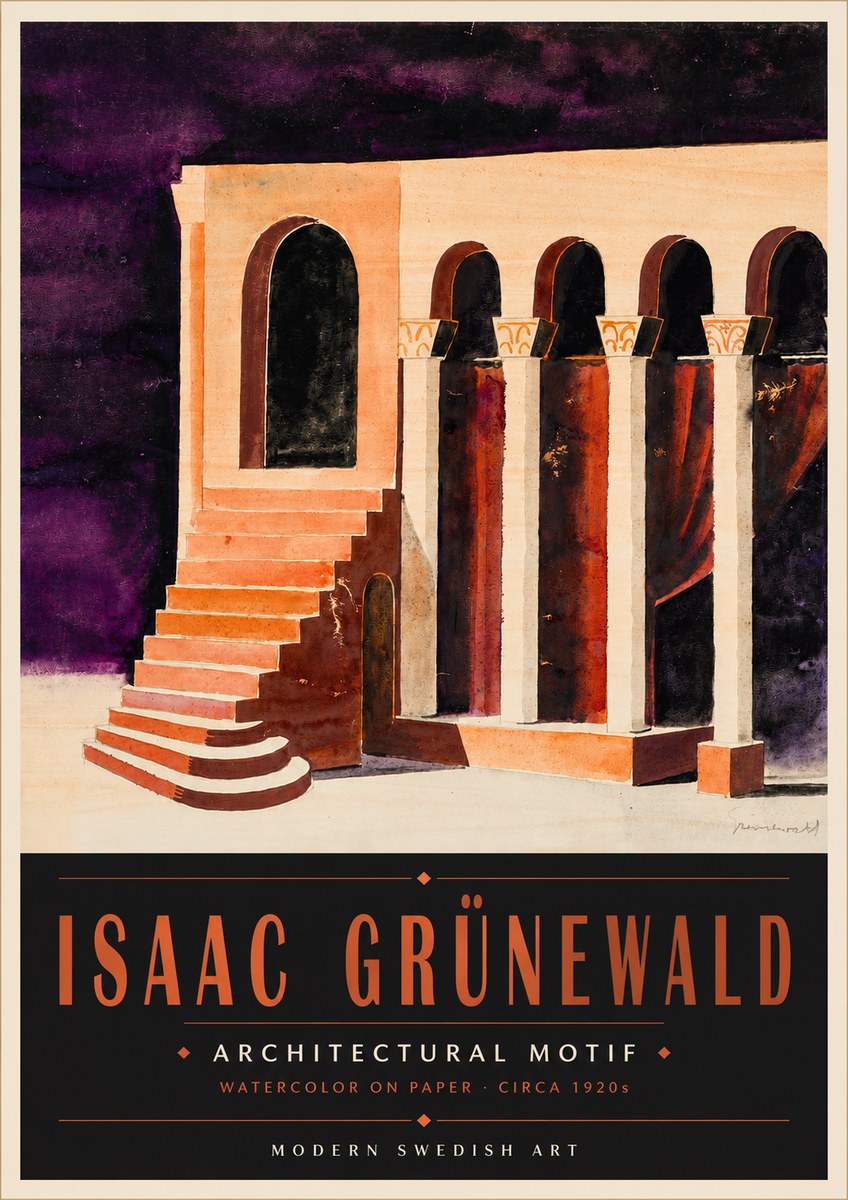 Isaac Grünewald Architectural Motif I No5 - Poszter