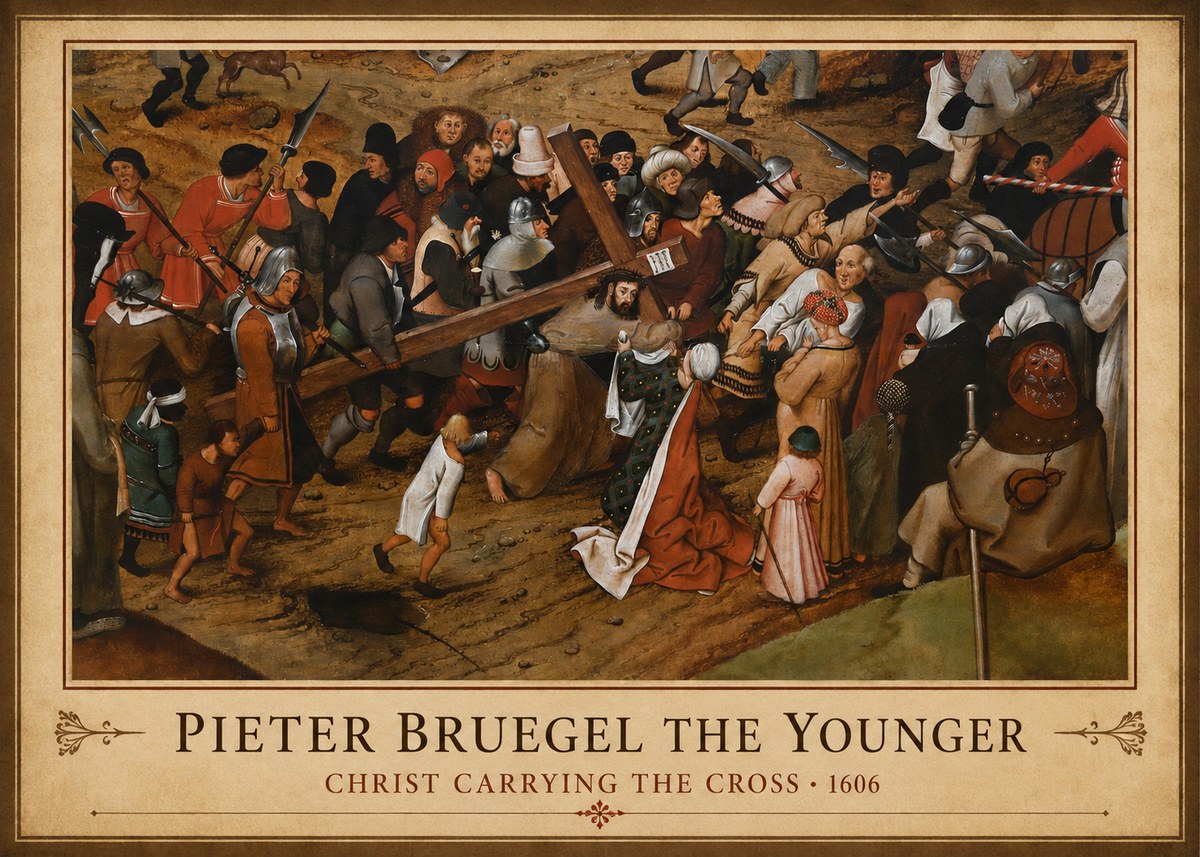 Pieter Bruegel Christ Carrying the Cross II No1 - Poszter