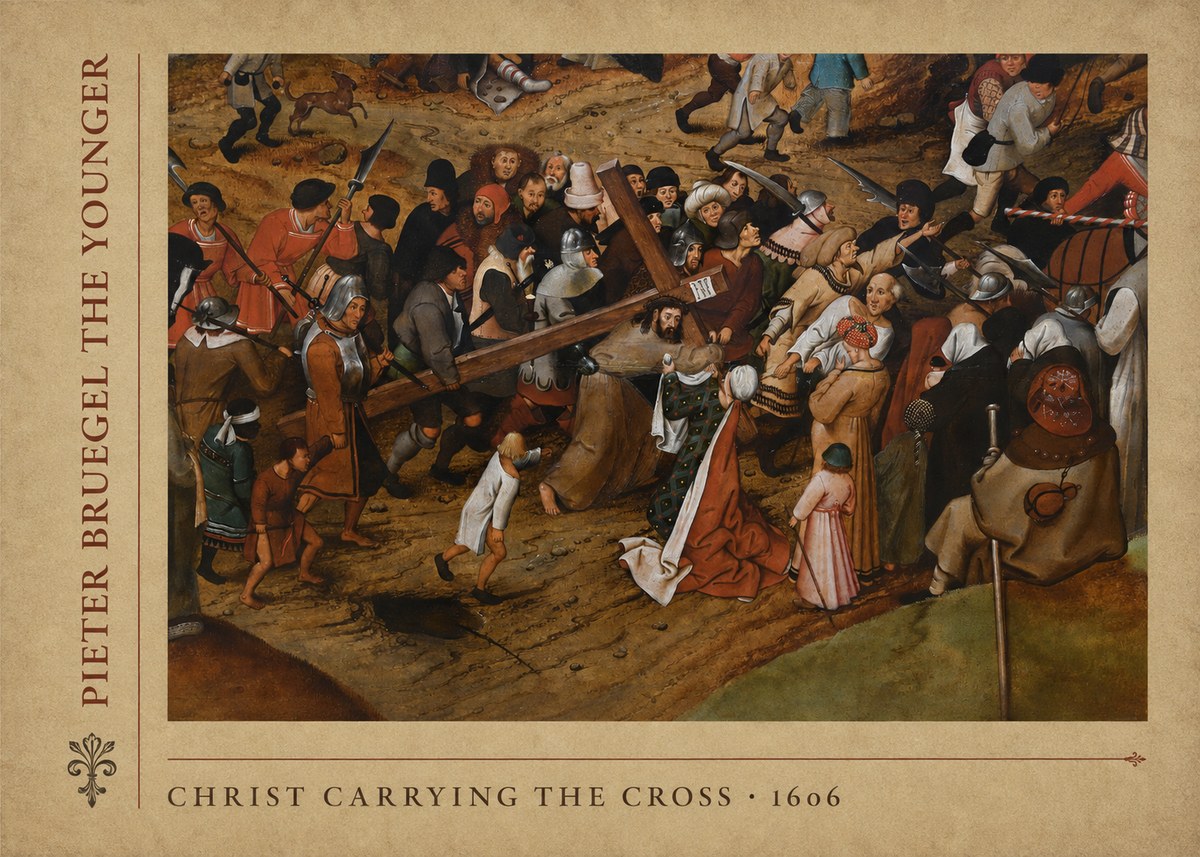 Pieter Bruegel Christ Carrying the Cross II No5 - Poszter