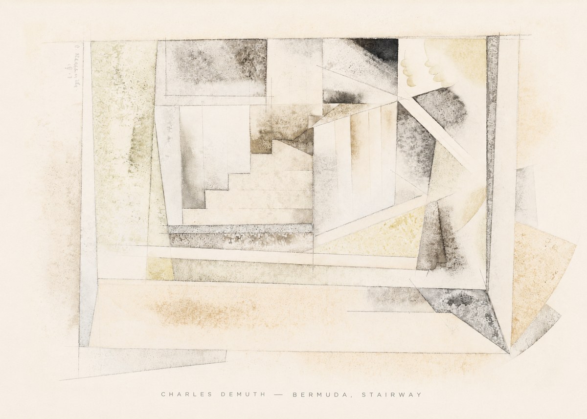 Charles Demuth Bermuda, Stairway No6 - Poszter