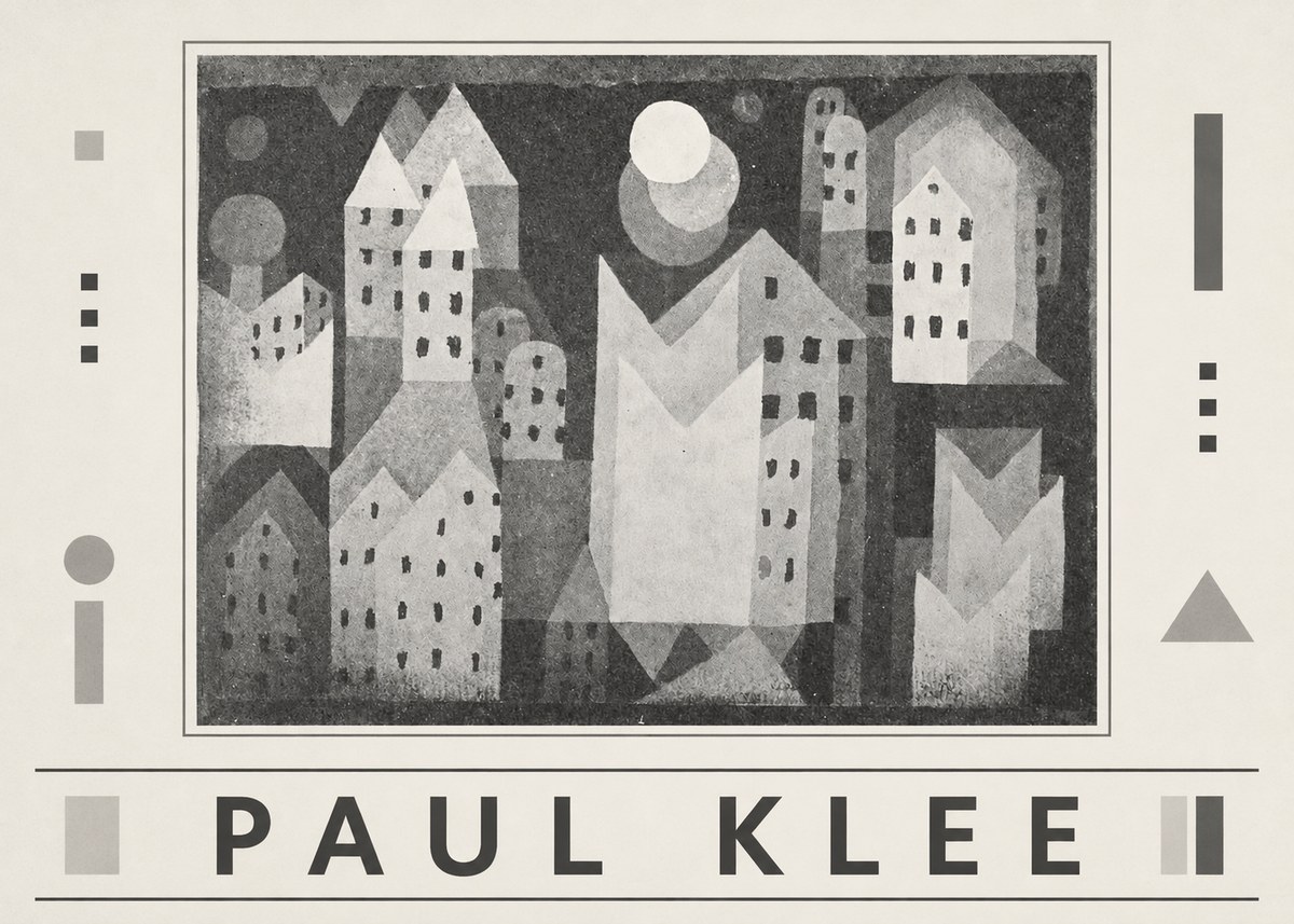 Paul Klee City of Churches No6 - Poszter