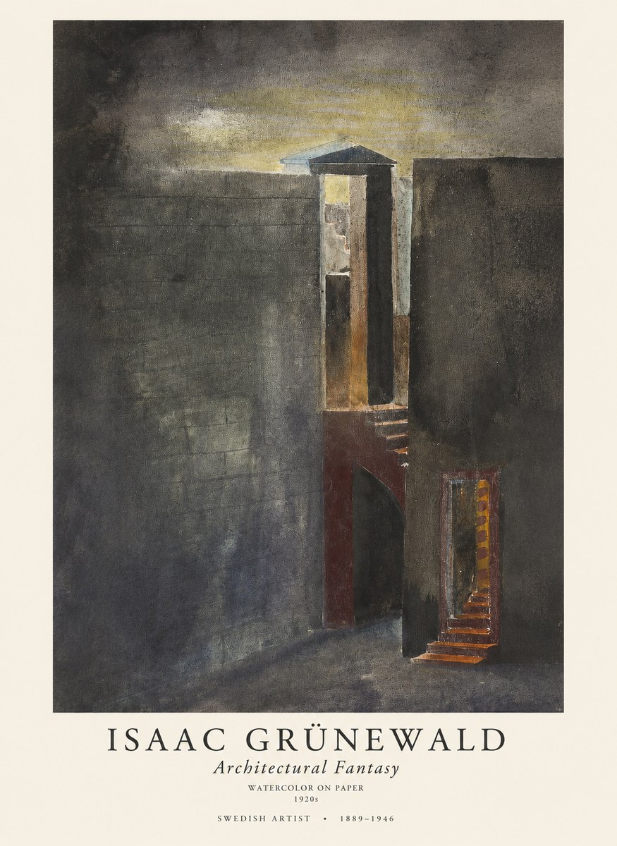 Isaac Grünewald Architectural Fantasy No1 - Poszter