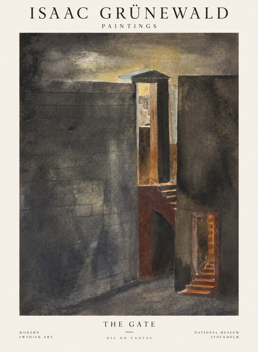 Isaac Grünewald Architectural Fantasy No2 - Poszter