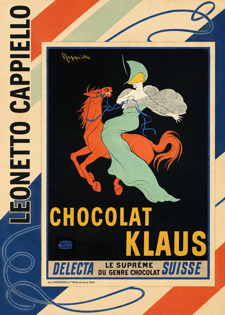Leonetto Cappiello Chocolat Klaus II No2 - Poszter
