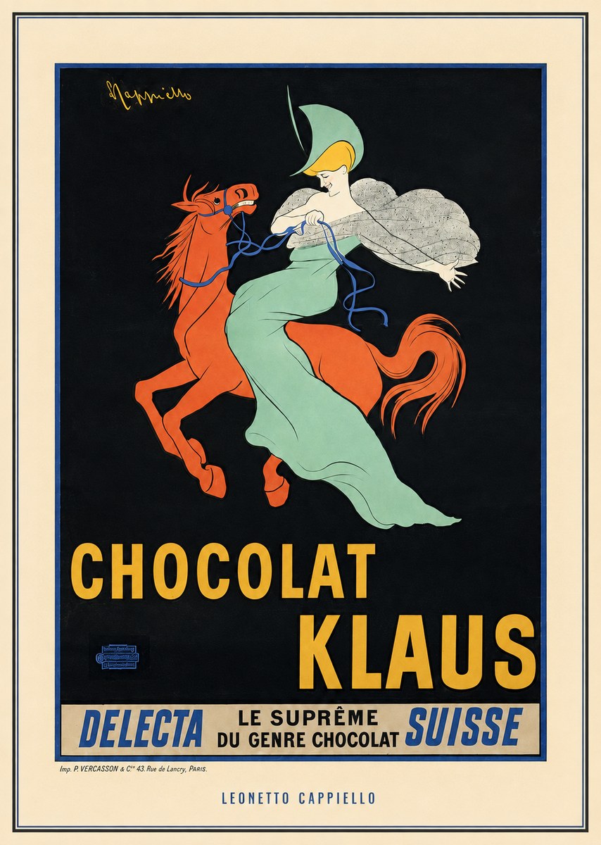 Leonetto Cappiello Chocolat Klaus II No3 - Poszter
