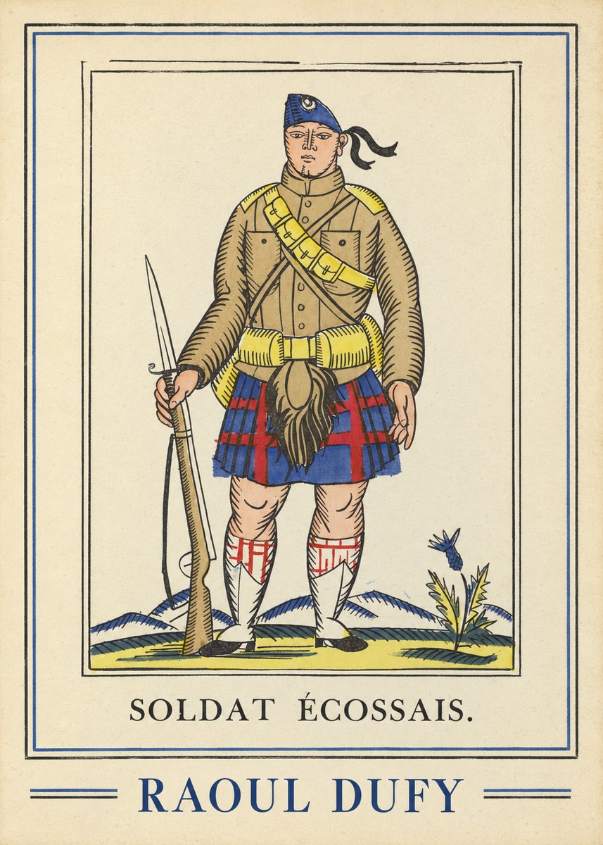 Raoul Dufy Soldat Écossais. No1 - Poszter