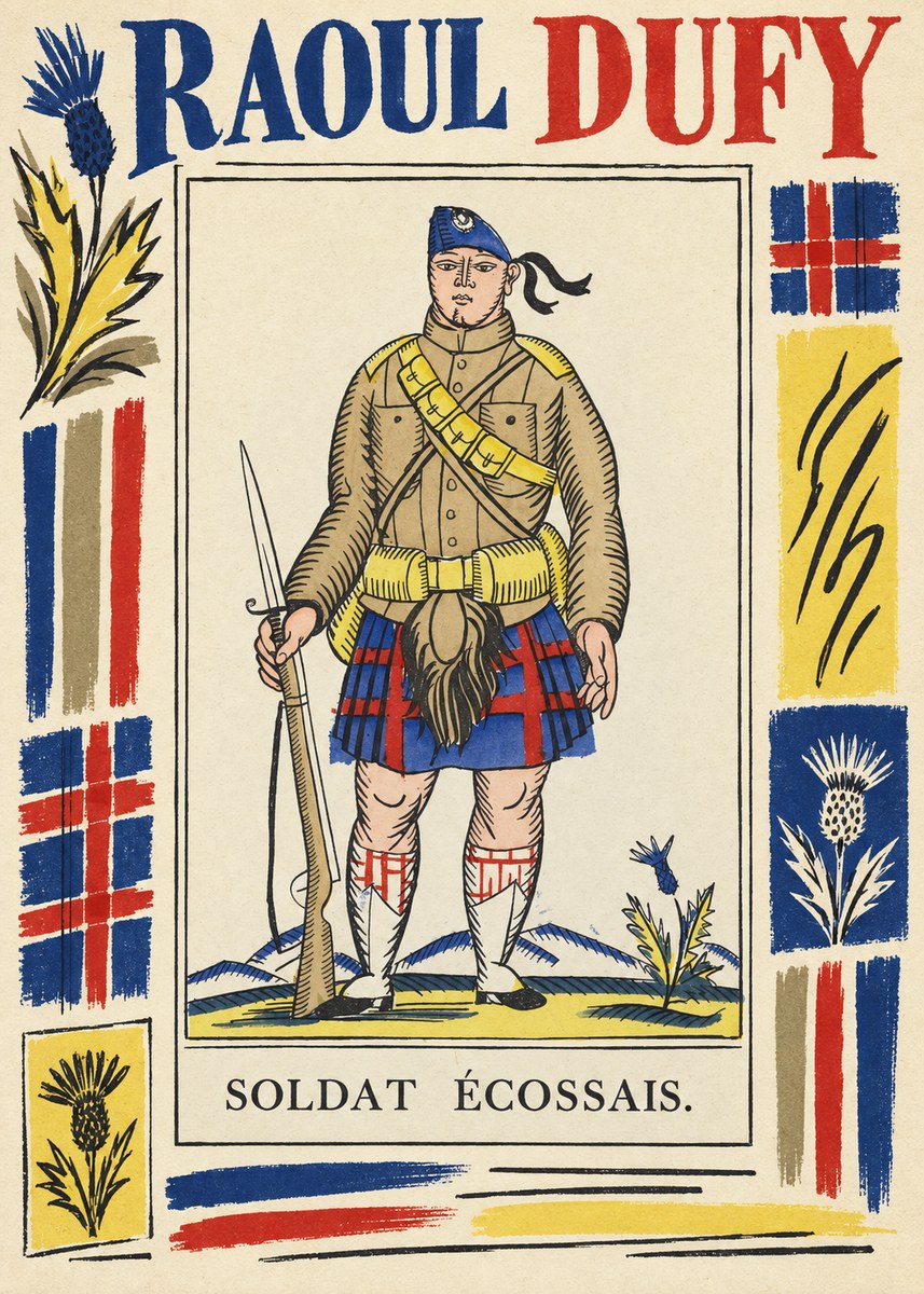 Raoul Dufy Soldat Écossais. No5 - Poszter