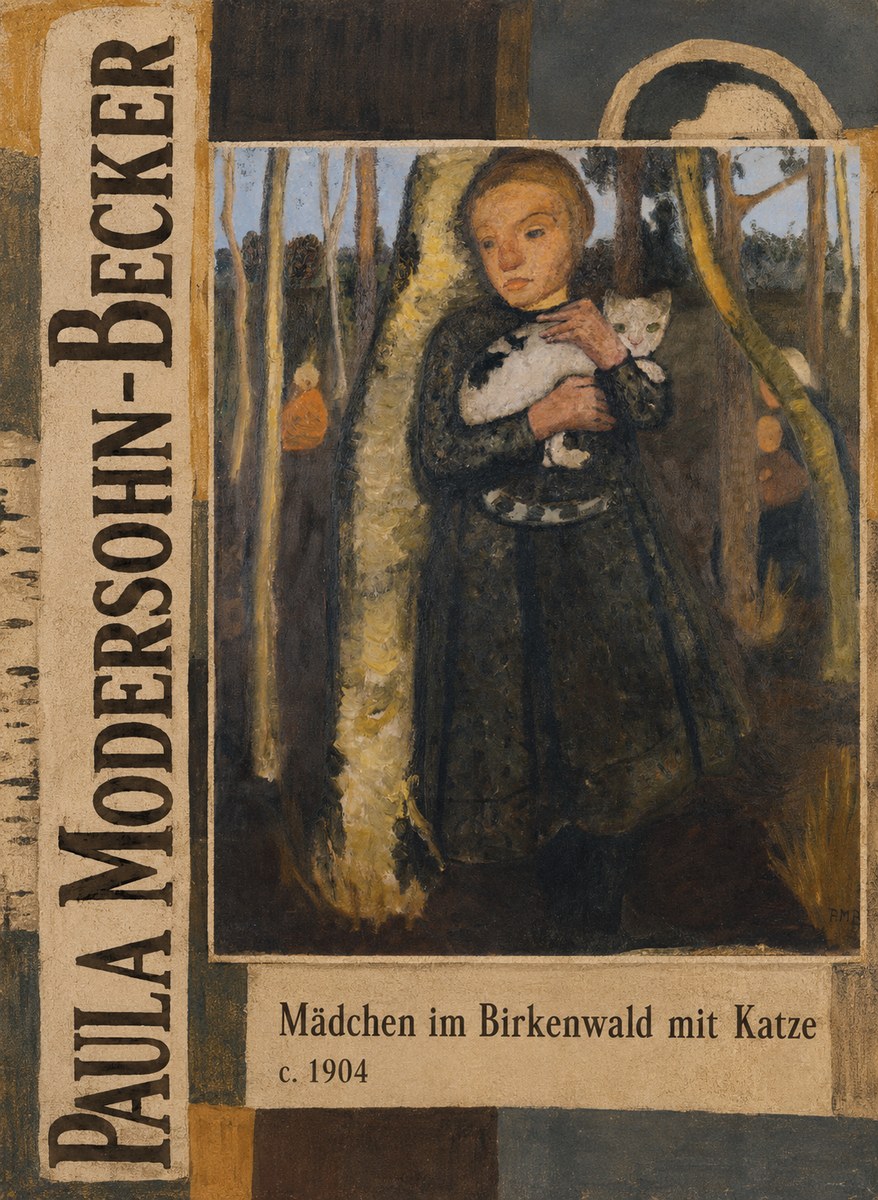 Paula Modersohn-Becker Mädchen Im Birkenwald Mit Katze No3 - Poszter