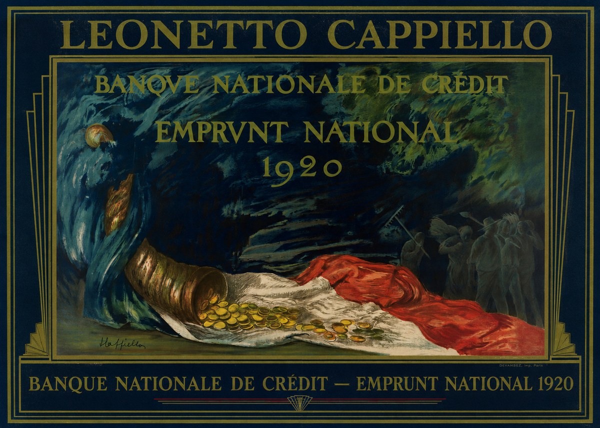 Leonetto Cappiello Banque Nationale De Crédit - Emprunt National 1920 No1 - Poszter