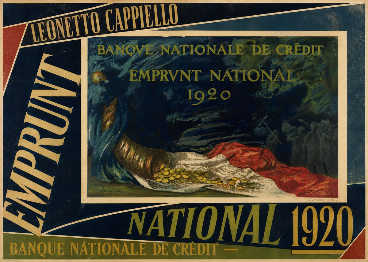 Leonetto Cappiello Banque Nationale De Crédit - Emprunt National 1920 No5 - Poszter