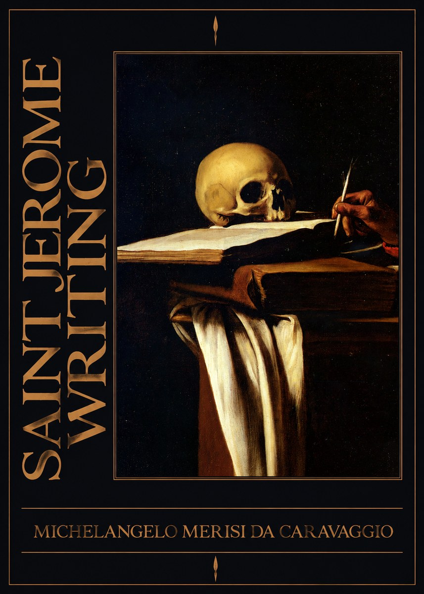 Michelangelo Merisi da Caravaggio Saint Jerome Writing III No4 - Poszter