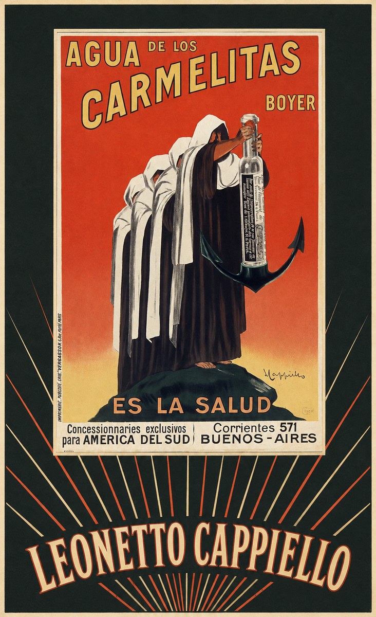 Leonetto Cappiello Agua De Los Carmelitas Boyer No5 - Poszter