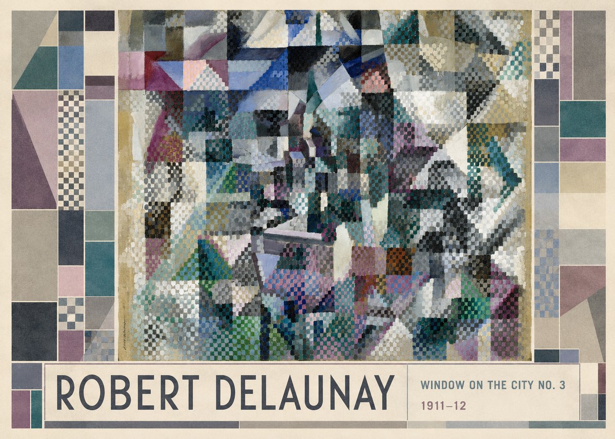 Robert Delaunay Window on the City No. 3 No1 - Poszter